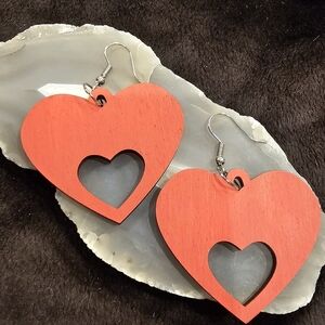 💥4 for $25💥 Laser-cut Heart Shaped Earrings